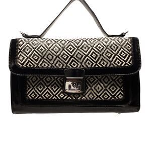 New Melie Bianco Patent Leather Crossbody Purse